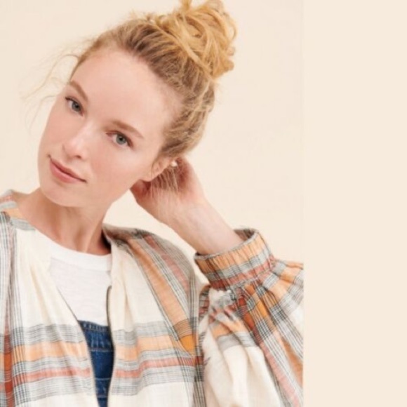 Free People Mattie Plaid Bomber Jacket - Picture 2 of 11